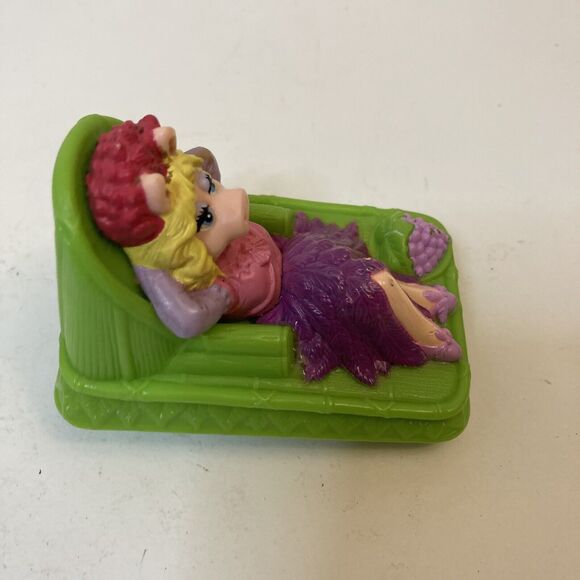 1995 Hasbro Miss Piggy Rocking Toy Green Rocker Grapes - Picture 3 of 4